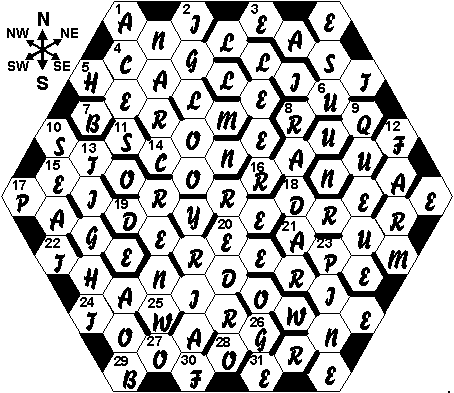 Hexaword #1 Answers